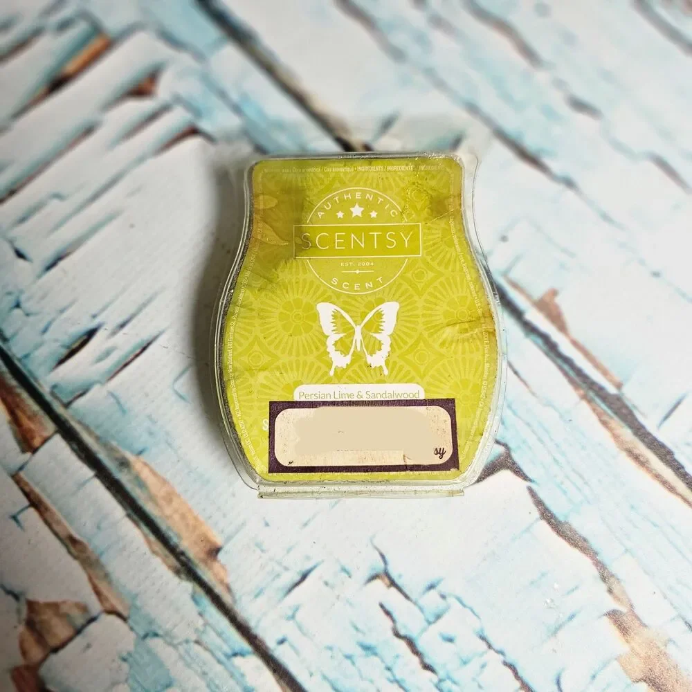 Scentsy Persian Lime & Sandalwood Wax Bar Retired New HTF Ex Consultant Stock